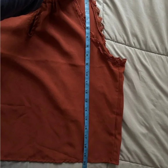 Frenchy Cut Out Tie Back Lace Trim Halter Top - Picture 7 of 8